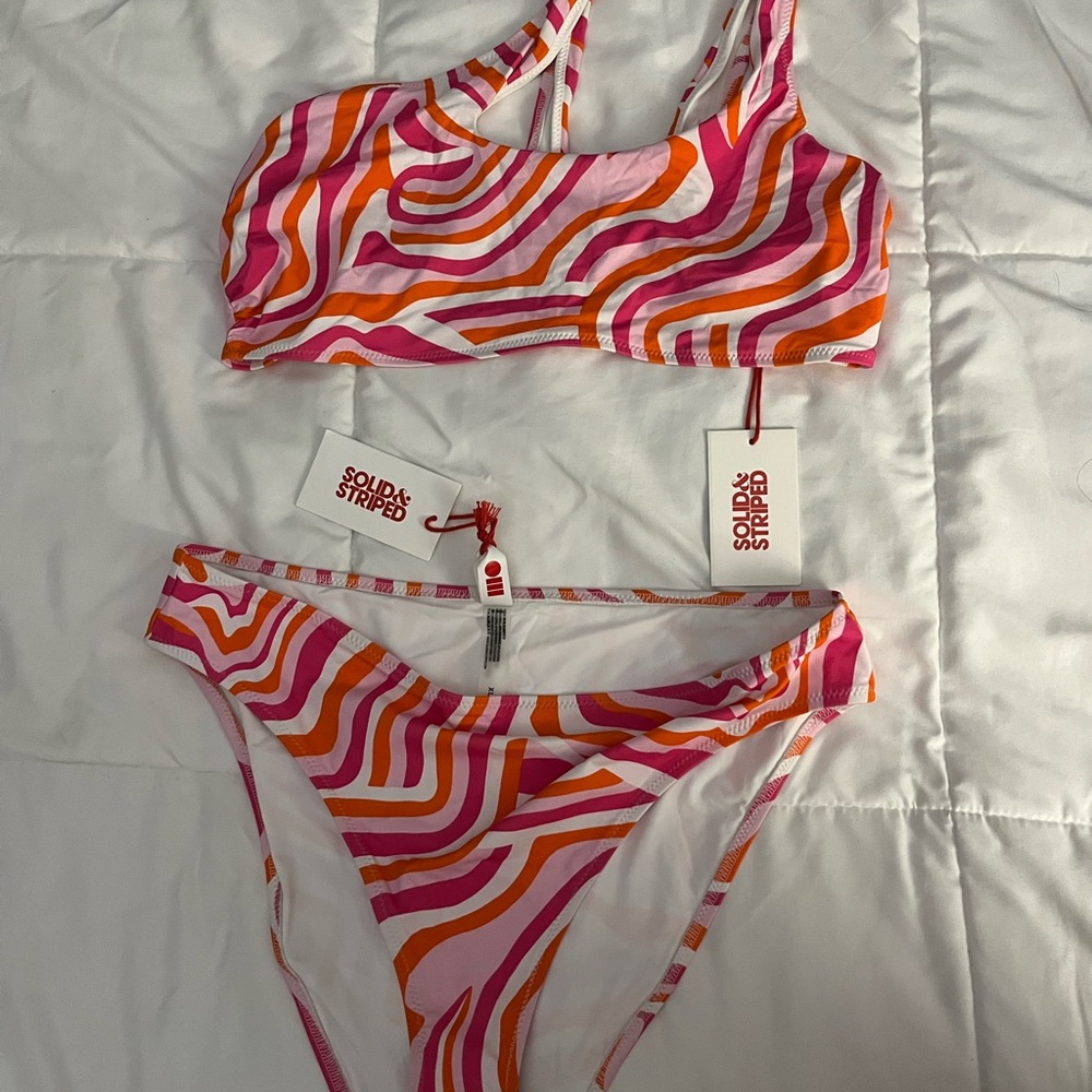 Solid & Striped Pink and Orange Bikini Set NWT